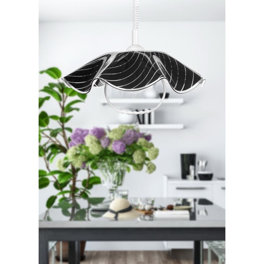Prezent 41 - Lustr stahovací LYRA GLASS 1xE27/60W/230V