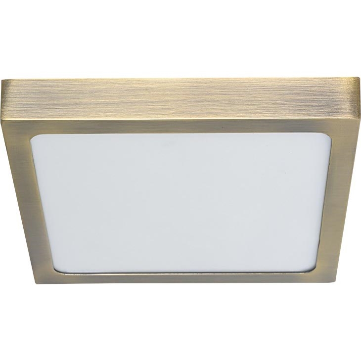 Prezent 49063 - LED Stropní svítidlo LENYS LED/15W/230V 4000K 17,5x17,5 cm mosaz