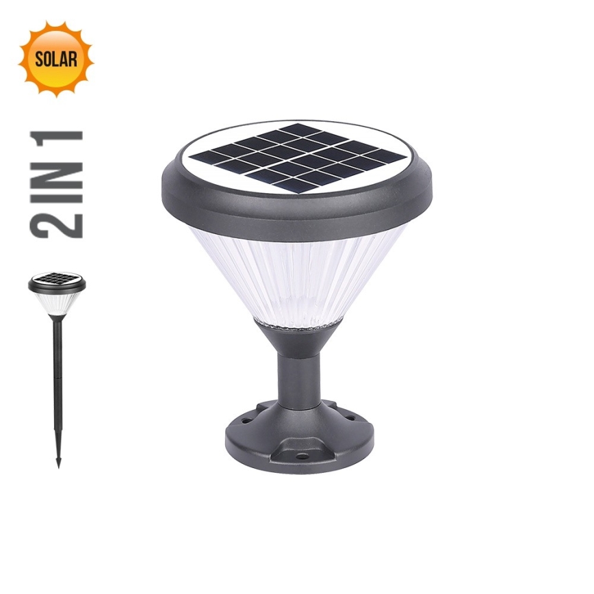 Prezent 65291 - LED Solární svítidlo 2v1 AKRA LED/10W/3,2V IP65 2000 mAh