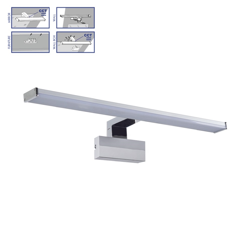 Prezent 70227 - LED Koupelnové osvětlení zrcadla TREMOLO PLUS LED/10W/230V IP44 3000/4000K 60 cm