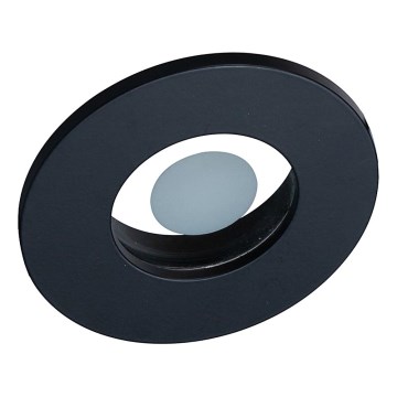 Prezent 71115 - Koupelnové podhledové svítidlo FAY 1xGU10/50W/230V pr. 8,5 cm IP44 černá