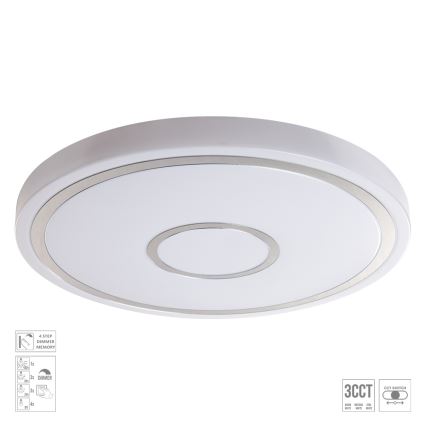 Prezent 71342 - LED Stmívatelné stropní svítidlo MOZAN LED/40W/230V 3000/4000/6500K pr. 48 cm bílá