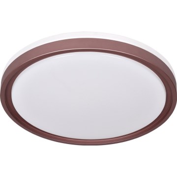 Prezent 71344 - LED Stmívatelné stropní svítidlo FLOREN LED/30W/230V 3000/4000/6500K pr. 41,5 cm hnědá