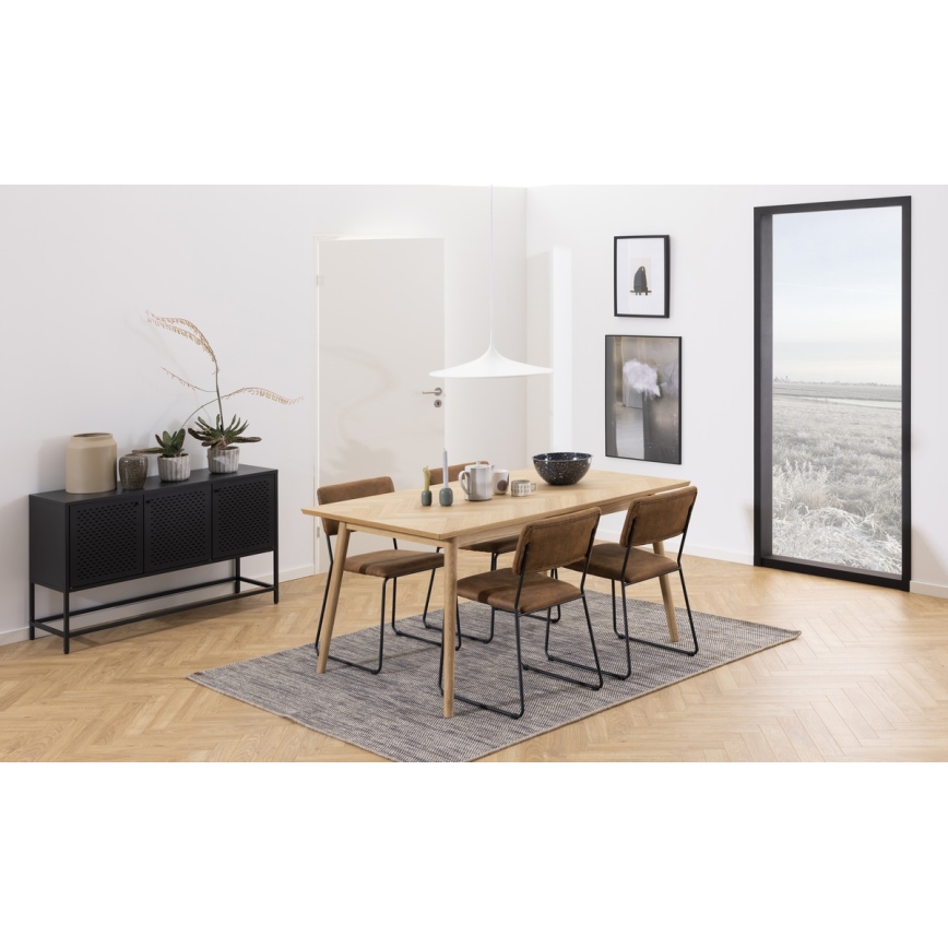 Příborník SETH 125x40 cm černá