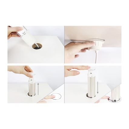 Přípojný zásuvkový sloupek pro desku stolu 3x230V