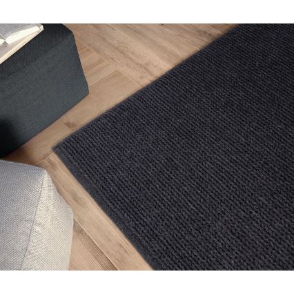 Přírodní koberec FIR WOOL 160x230 cm 2600 g/m2 antracit