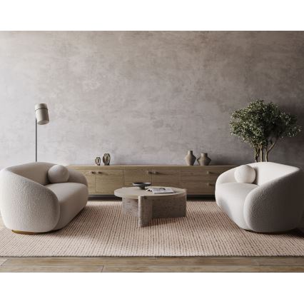 Přírodní koberec FIR WOOL 160x230 cm 2600 g/m2 krémová