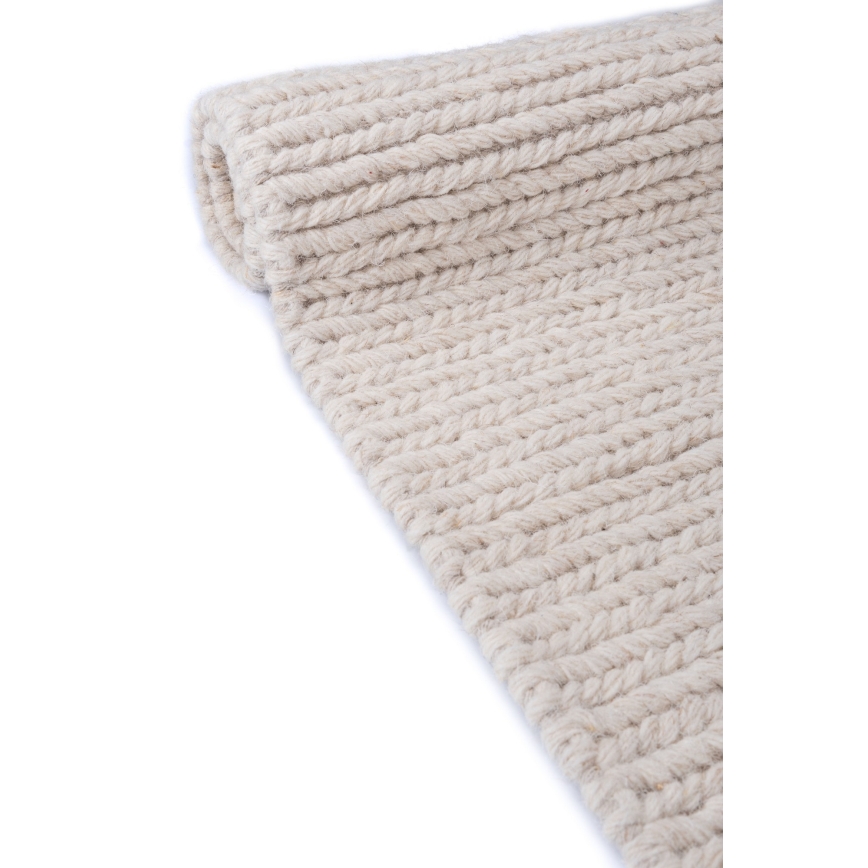 Přírodní koberec FIR WOOL 160x230 cm 2600 g/m2 krémová