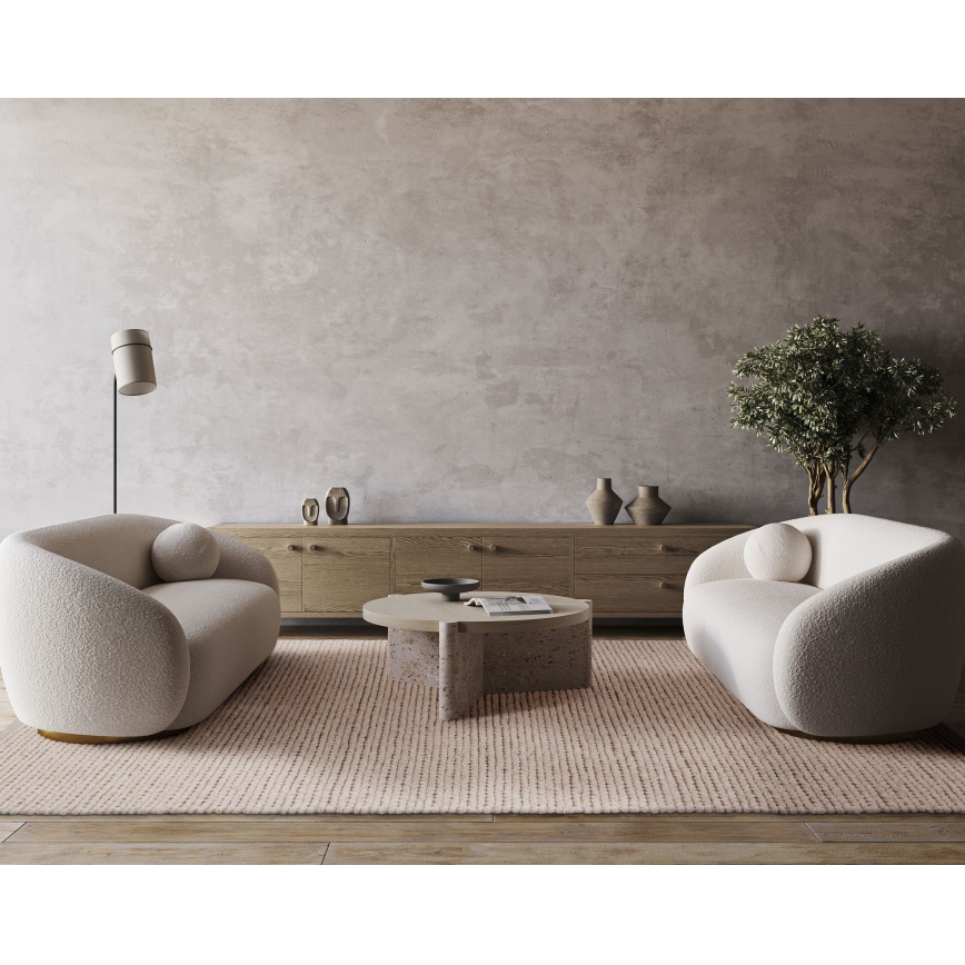 Přírodní koberec FIR WOOL 200x300 cm 2600 g/m2 krémová