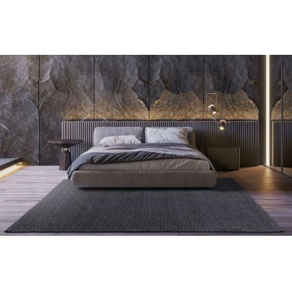 Přírodní koberec FIR WOOL 70x140 cm 2600 g/m2 antracit