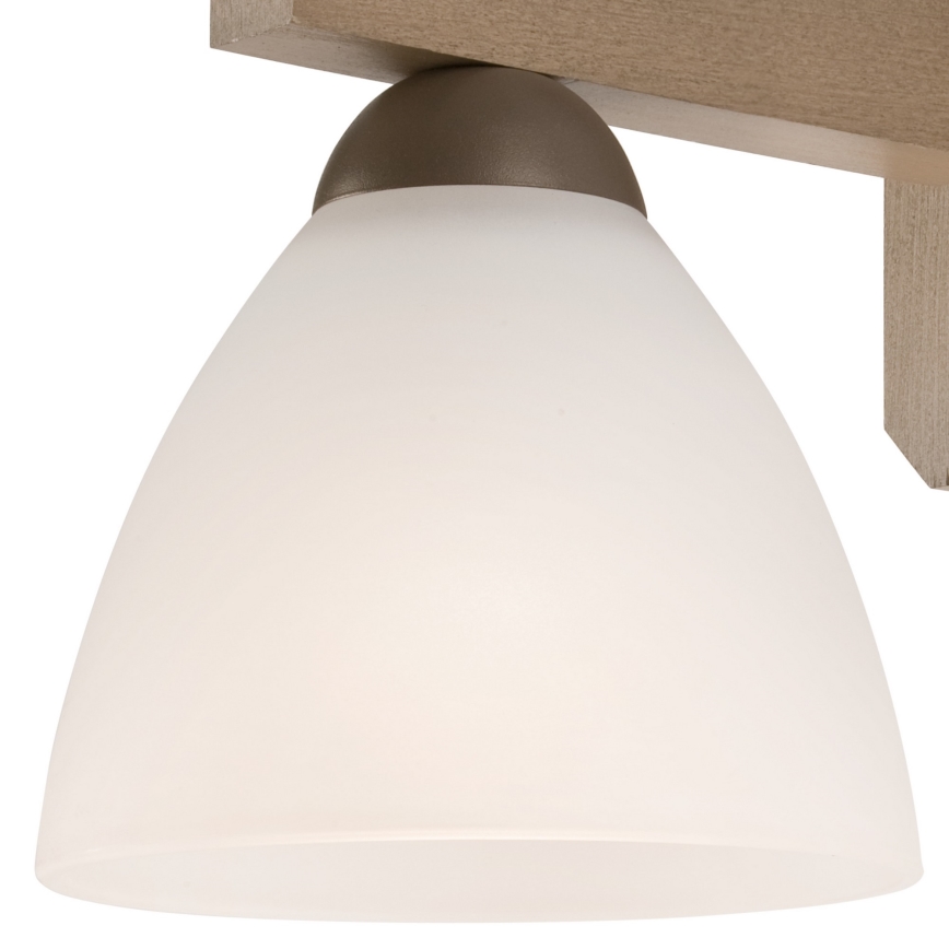 Přisazený lustr ADRIANO 3xE27/60W/230V buk - FSC certifikováno