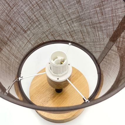 Přisazený lustr ANTONIO 1xE14/40W/230V hnědá/dub