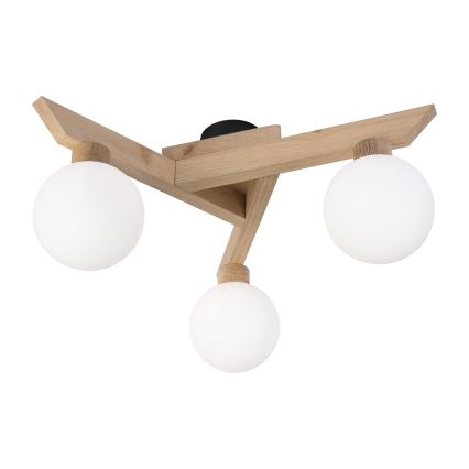 Přisazený lustr ANTONIO 3xG9/5W/230V dub/bílá