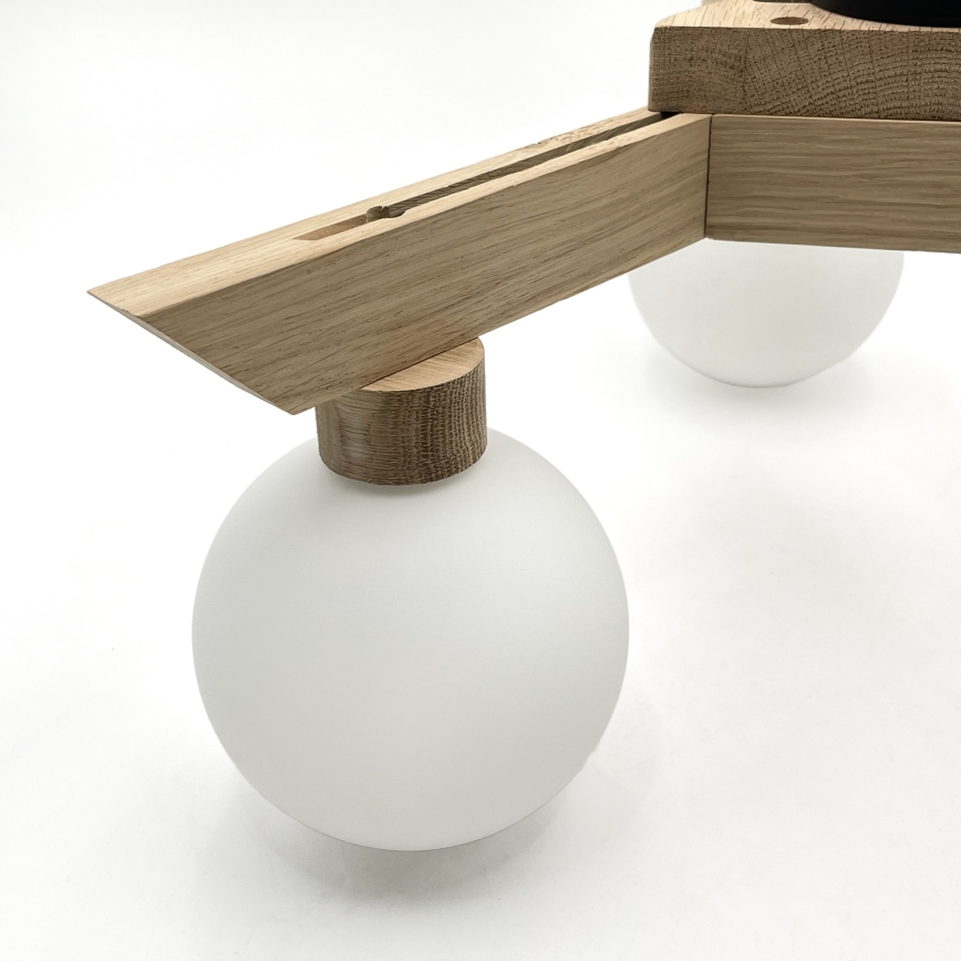 Přisazený lustr ANTONIO 3xG9/5W/230V dub/bílá