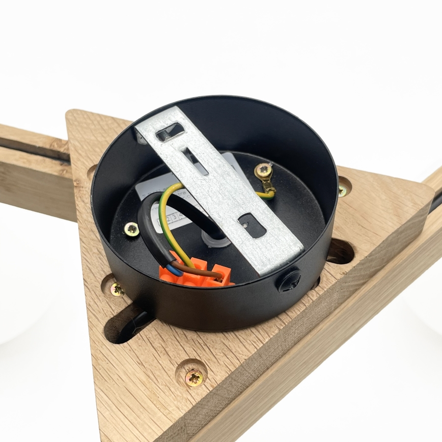 Přisazený lustr ANTONIO 3xG9/5W/230V dub/bílá