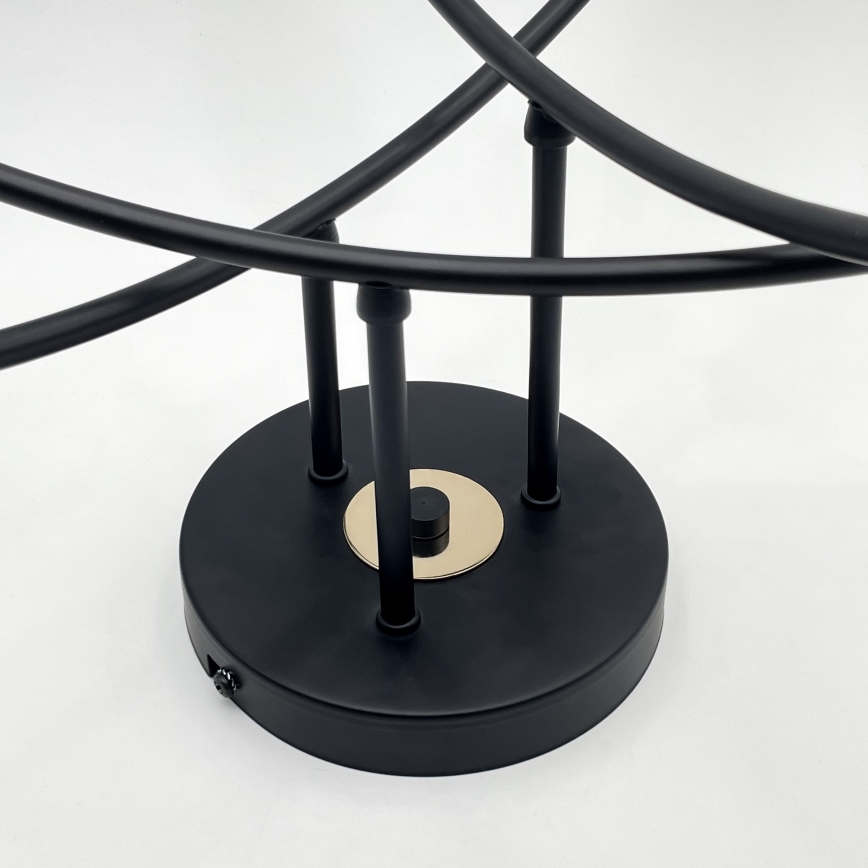 Přisazený lustr ANYA 6xE27/15W/230V černá/zlatá