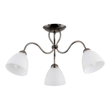 Přisazený lustr ARIEL 3xE27/15W/230V šedá