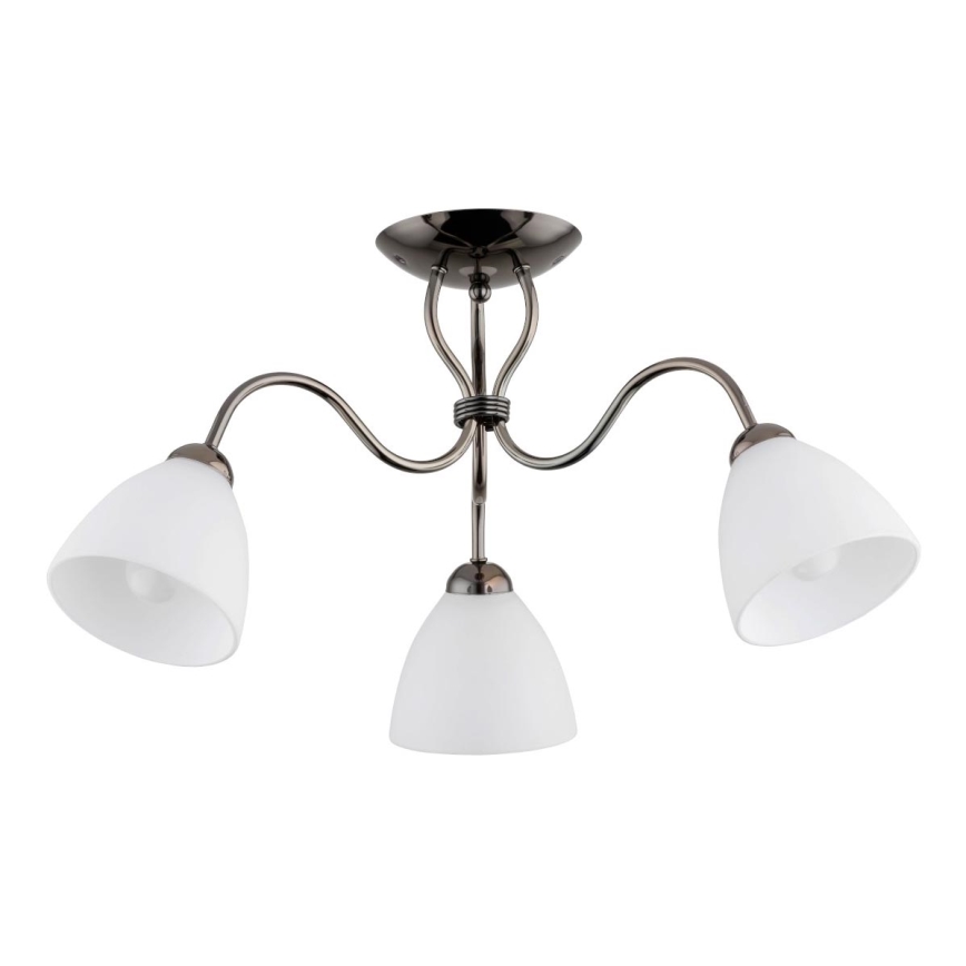 Přisazený lustr ARIEL 3xE27/15W/230V šedá