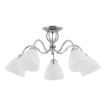 Přisazený lustr ARIEL 5xE27/15W/230V lesklý chrom