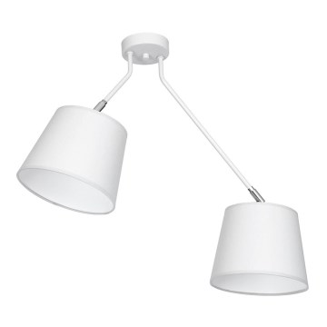 Přisazený lustr ASTA 2xE27/60W/230V šedá