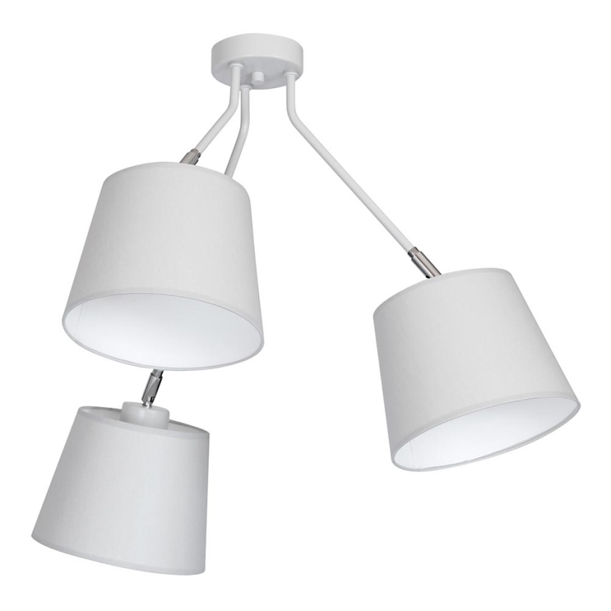 Přisazený lustr ASTA 3xE27/60W/230V šedá