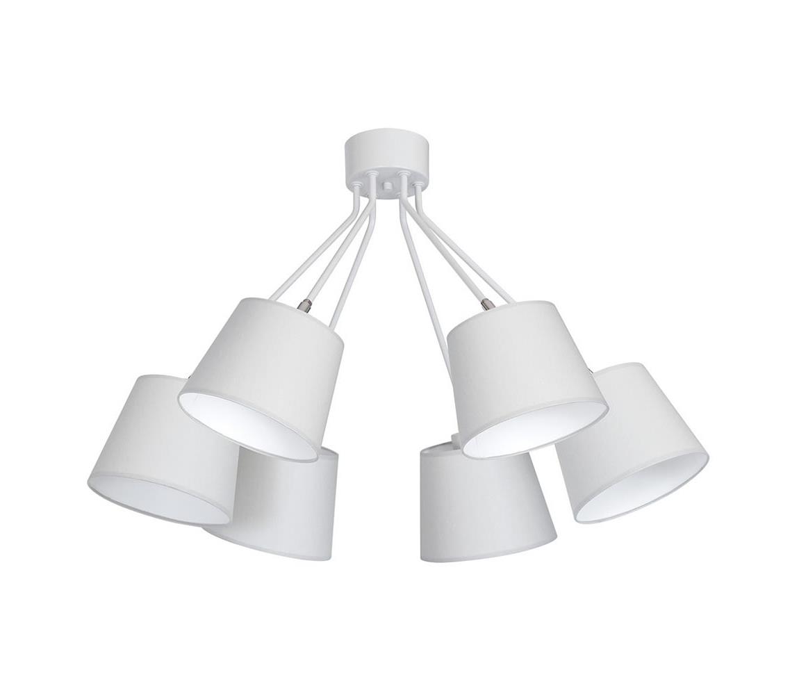 Luminex Přisazený lustr ASTA 6xE27/60W/230V šedá LU8265