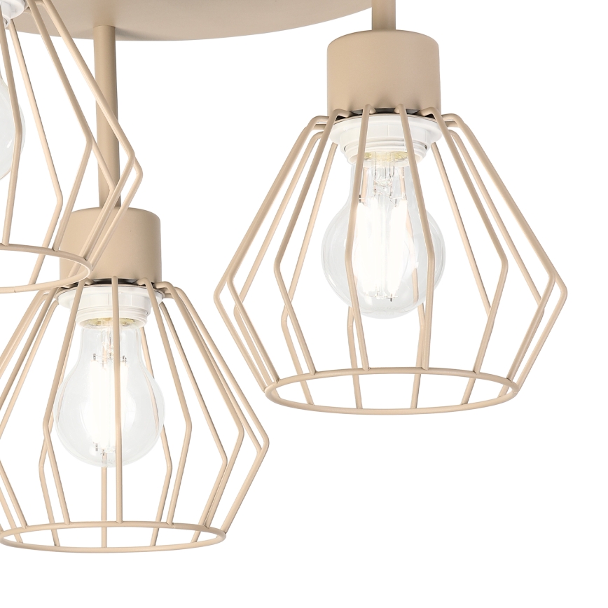 Přisazený lustr AUDREY 3xE27/60W/230V béžová