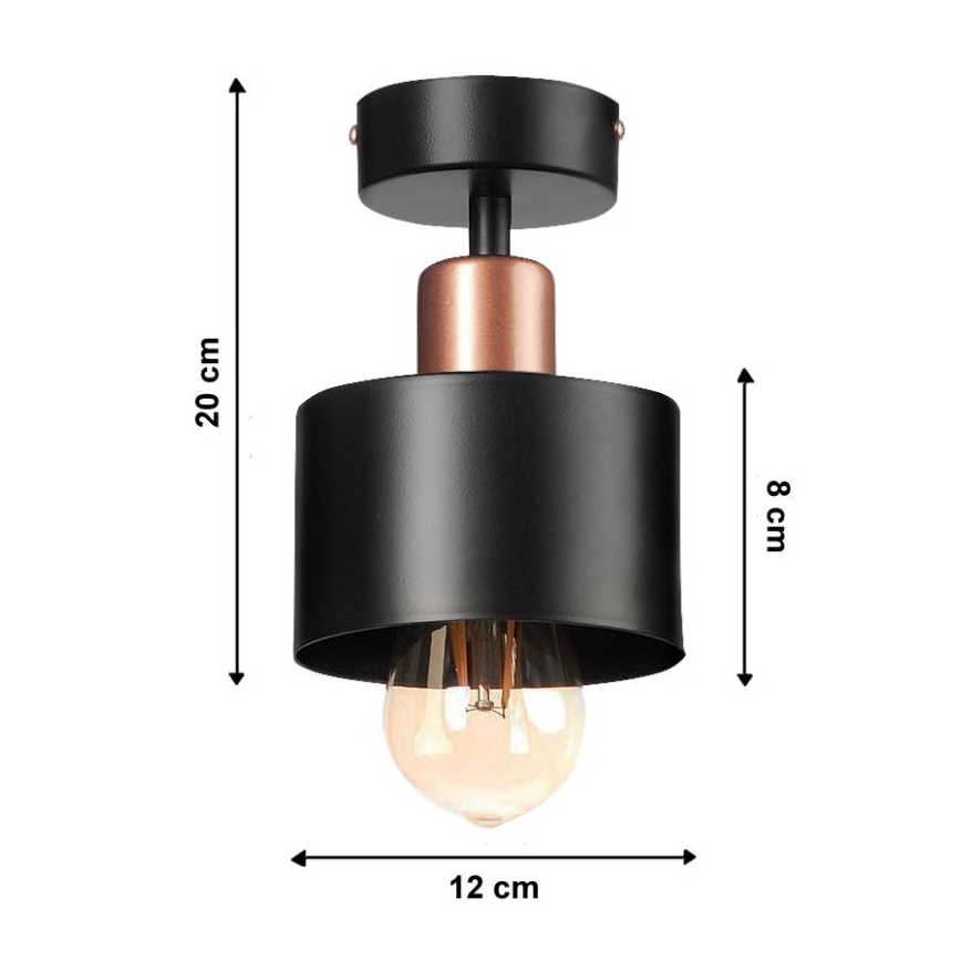 Přisazený lustr BODO 1xE27/60W/230V