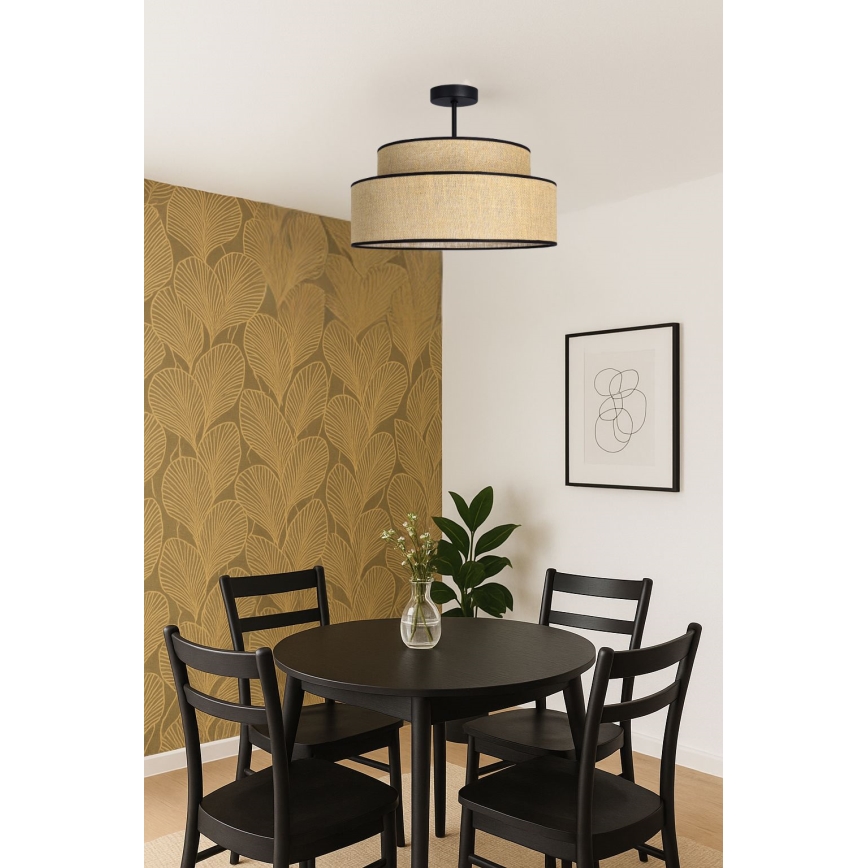 Přisazený lustr BOHO 1xE27/60W/230V béžová