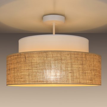 Přisazený lustr BOHO 1xE27/60W/230V bílá/béžová
