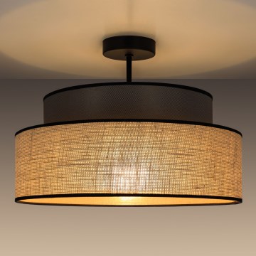 Přisazený lustr BOHO 1xE27/60W/230V hnědá/béžová