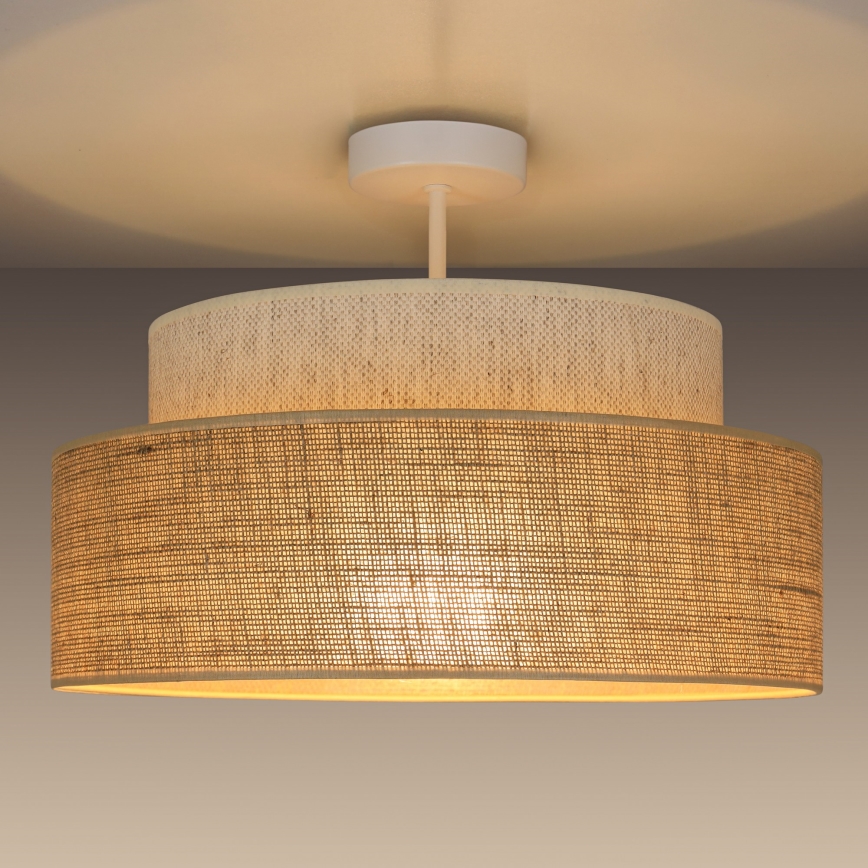 Přisazený lustr BOHO 1xE27/60W/230V krémová/béžová
