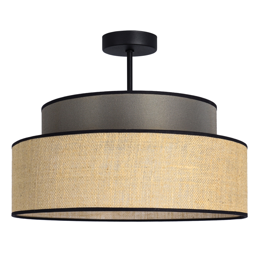 Přisazený lustr BOHO 1xE27/60W/230V pr. 40 cm hnědá/béžová