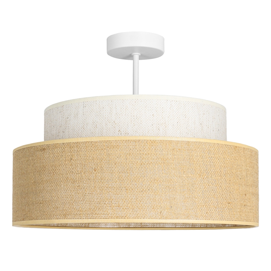 Přisazený lustr BOHO 1xE27/60W/230V pr. 40 cm krémová/béžová