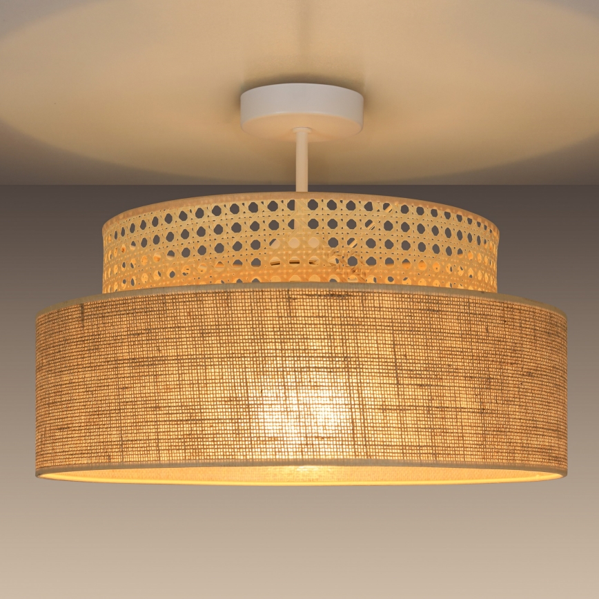 Přisazený lustr BOHO 1xE27/60W/230V ratan