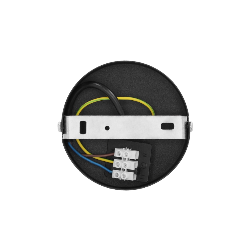 Přisazený lustr BORHO 1xE27/60W/230V černá/juta