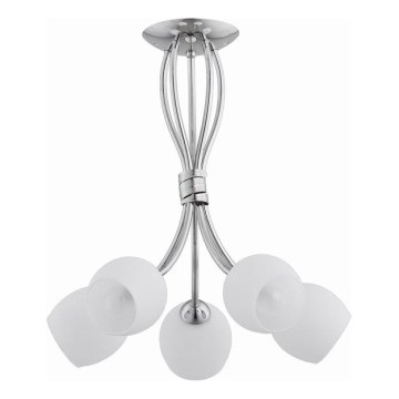 Přisazený lustr BUENA 5xE14/10W/230V lesklý chrom