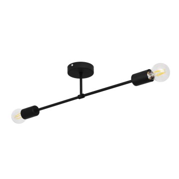Přisazený lustr CAMBRIDGE 2xE27/15W/230V černá
