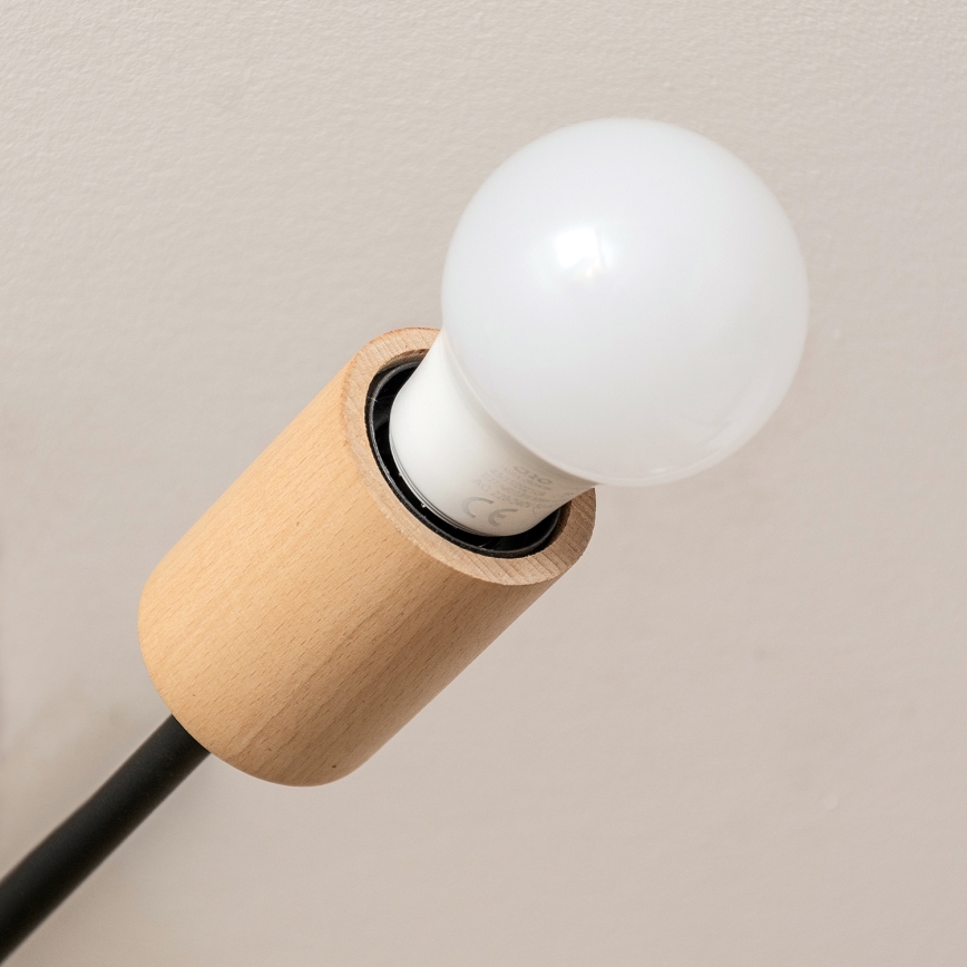 Přisazený lustr CAMBRIDGE 4xE27/15W/230V borovice