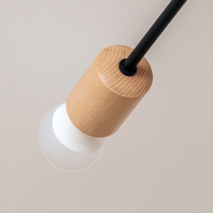 Přisazený lustr CAMBRIDGE 4xE27/15W/230V borovice