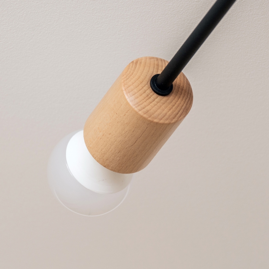 Přisazený lustr CAMBRIDGE 4xE27/15W/230V borovice