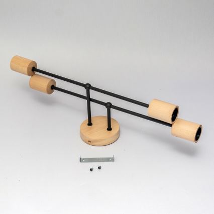 Přisazený lustr CAMBRIDGE 4xE27/15W/230V borovice