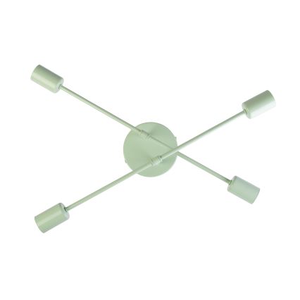 Přisazený lustr CAMBRIDGE 4xE27/15W/230V zelená