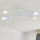 Přisazený lustr CAMBRIDGE 4xE27/15W/230V zelená/modrá