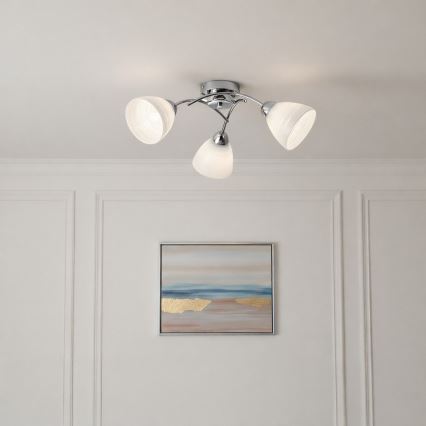 Přisazený lustr CLARA 3xE27/15W/230V lesklý chrom