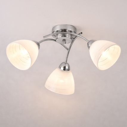 Přisazený lustr CLARA 3xE27/15W/230V lesklý chrom