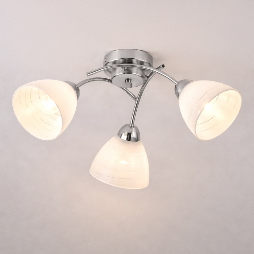 Přisazený lustr CLARA 3xE27/15W/230V lesklý chrom
