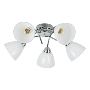 Přisazený lustr CLARA 5xE27/15W/230V lesklý chrom
