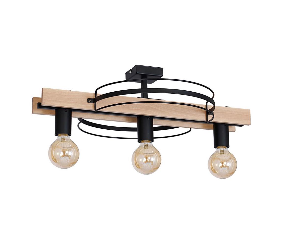 Luminex Přisazený lustr DALVIN 3xE27/60W/230V černá LU8234