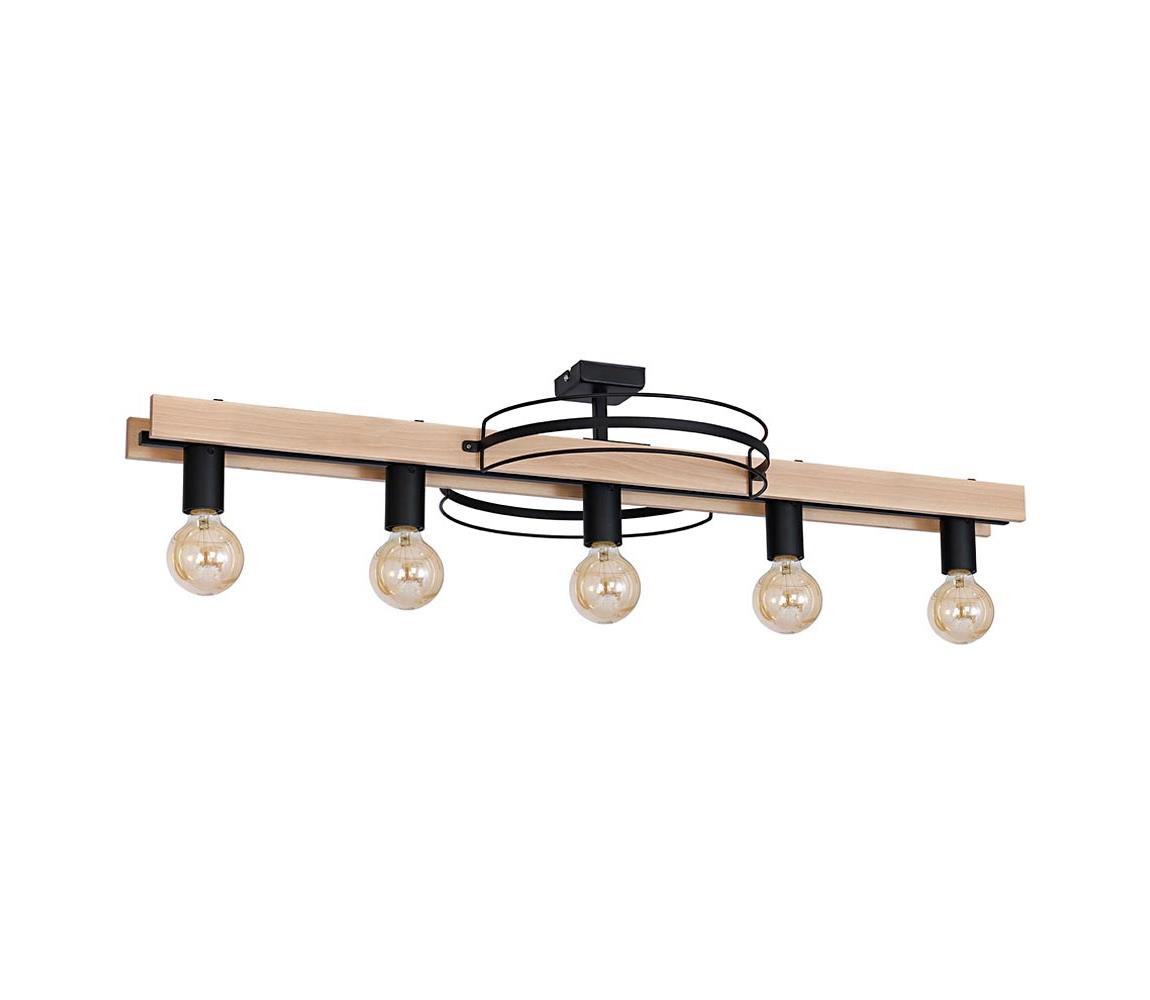 Luminex Přisazený lustr DALVIN 5xE27/60W/230V černá LU8235